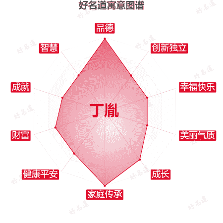 名字丁胤的寓意图谱