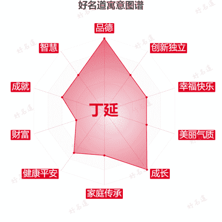 名字丁延的寓意图谱