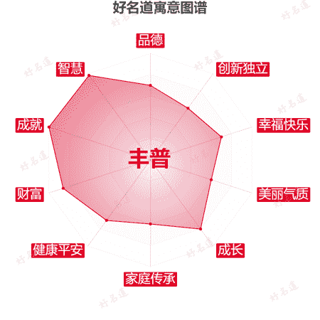 名字丰普的寓意图谱