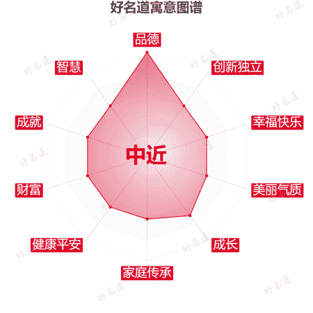 名字中近的寓意图谱