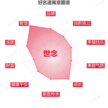 名字世念的寓意图谱