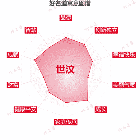 名字世汶的寓意图谱