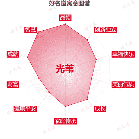 名字光苇的寓意图谱