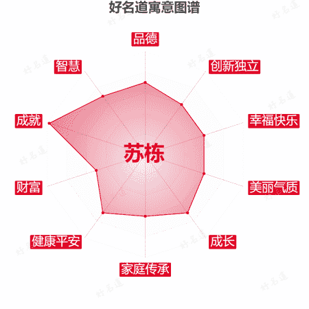 名字苏栋的寓意图谱