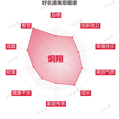 名字炯翔的寓意图谱