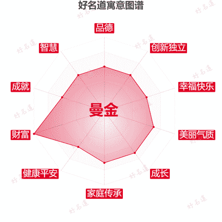 名字曼金的寓意图谱