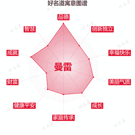 名字曼雷的寓意图谱