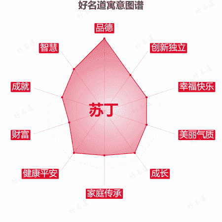 名字苏丁的寓意图谱