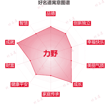 名字力野的寓意图谱