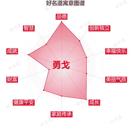 名字勇戈的寓意图谱