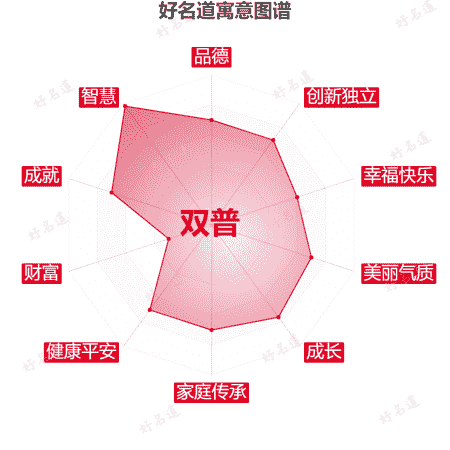 名字双普的寓意图谱