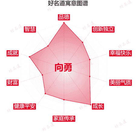 名字向勇的寓意图谱