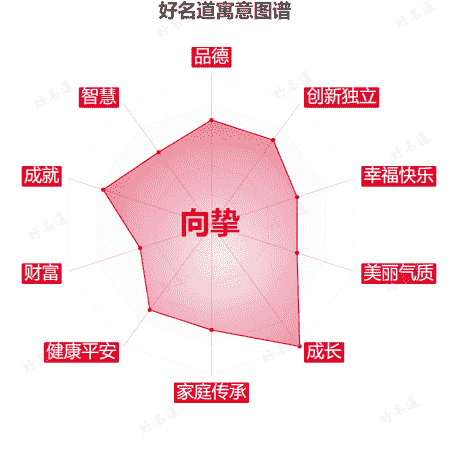 名字向挚的寓意图谱