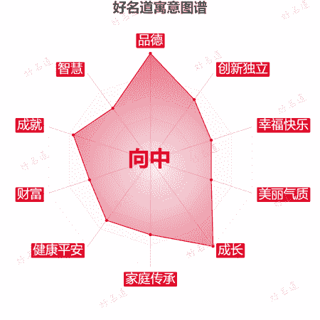 名字向中的寓意图谱