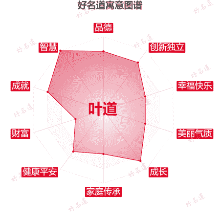 名字叶道的寓意图谱