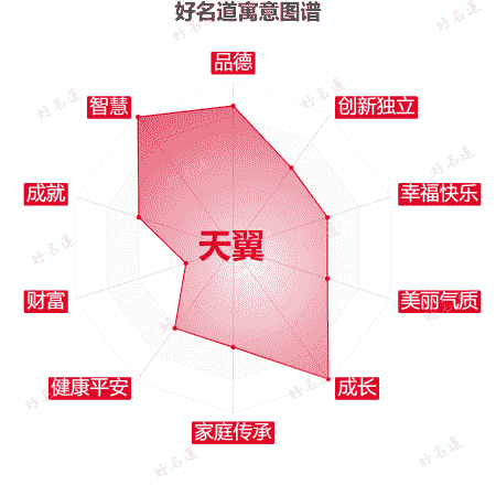 名字天翼的寓意图谱