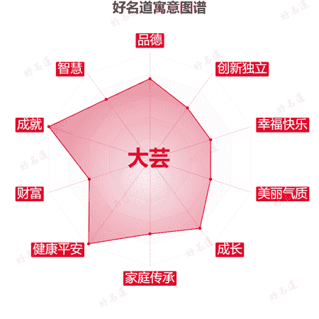 名字大芸的寓意图谱