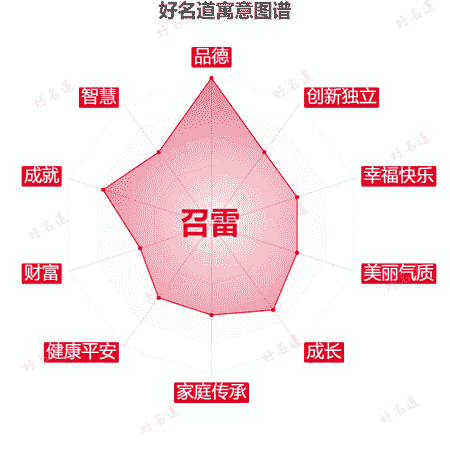 名字召雷的寓意图谱