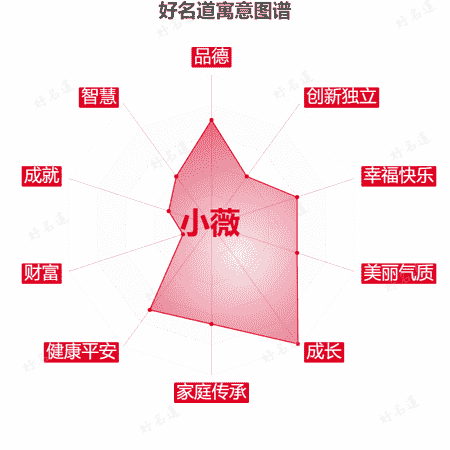 名字小薇的寓意图谱