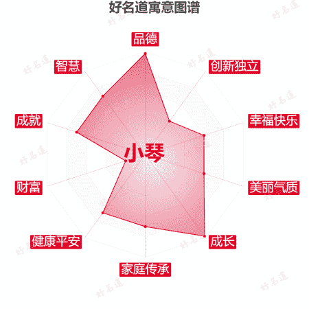 名字小琴的寓意图谱