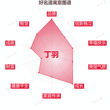 名字丁羽的寓意图谱