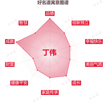 名字丁伟的寓意图谱