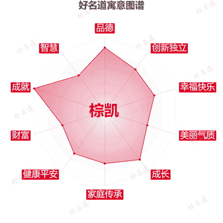 名字棕凯的寓意图谱