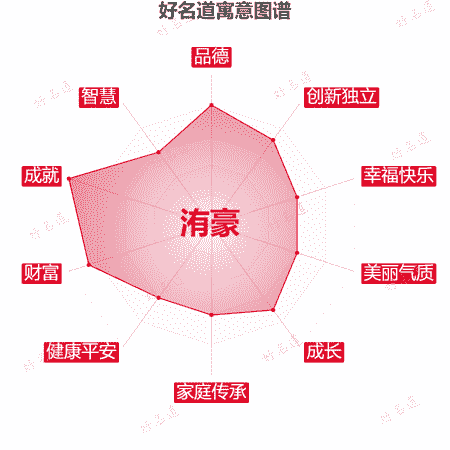 名字洧豪的寓意图谱