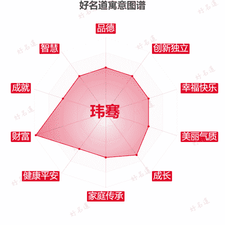 名字玮骞的寓意图谱