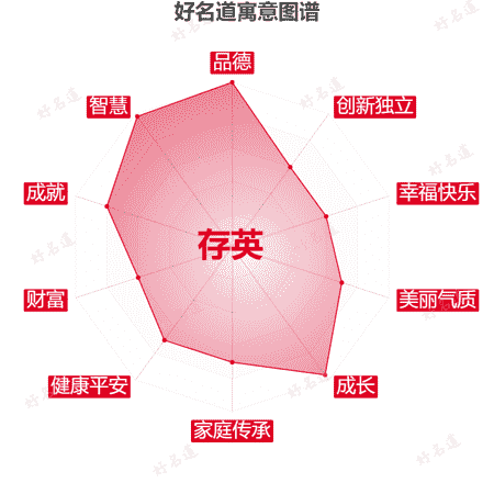 名字存英的寓意图谱