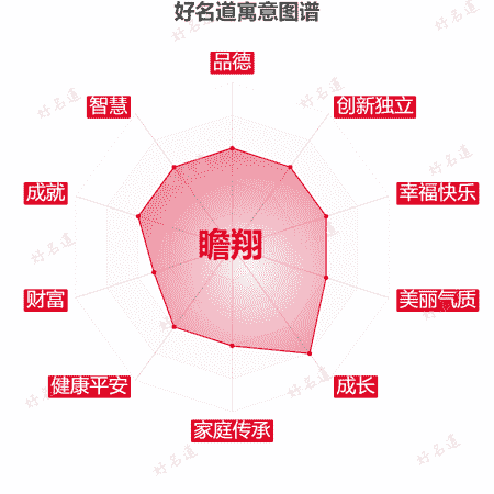 名字瞻翔的寓意图谱
