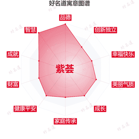 名字紫荟的寓意图谱