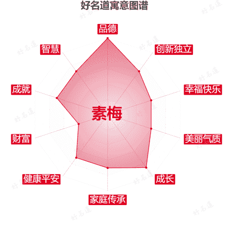 名字素梅的寓意图谱