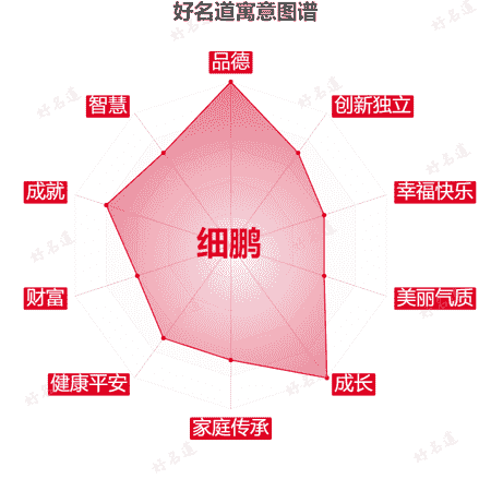 名字细鹏的寓意图谱