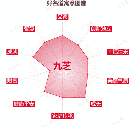 名字九芝的寓意图谱