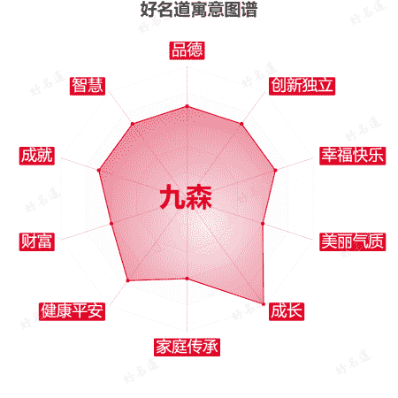 名字九森的寓意图谱