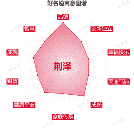名字荆泽的寓意图谱